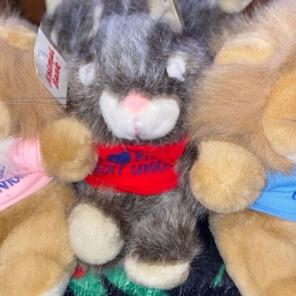 14 credit union promo plush Animal Banks lions tigers rabbits pandas all new wi - Picture 6 of 10